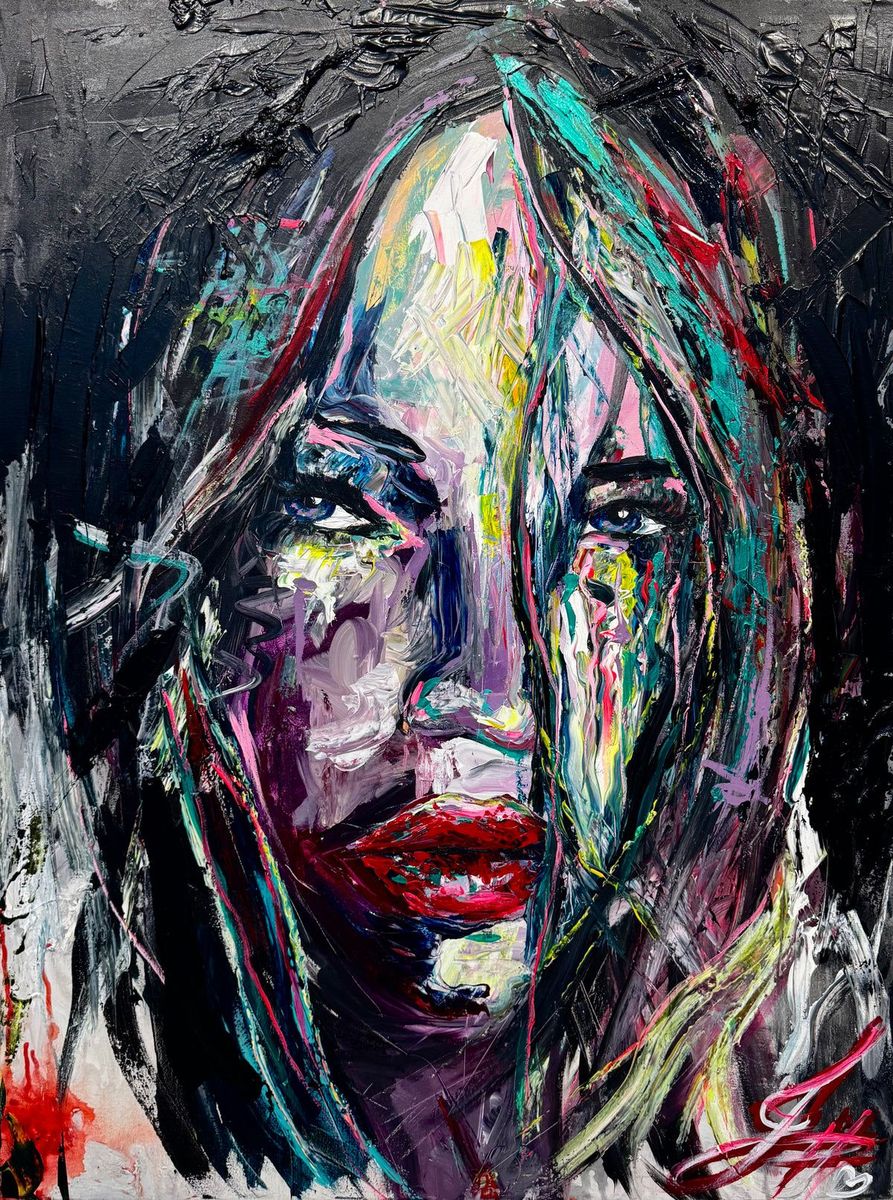 Labeled Natasha — original painting by Jessica Gorlicky